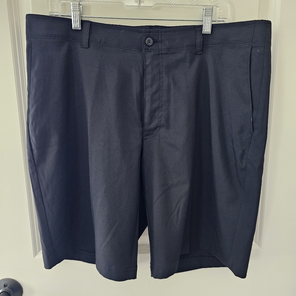 Grand Slam Performance Men's Flat Front Golf Shorts Black | Size 38 NWT